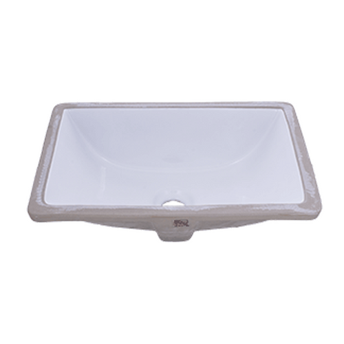 Dart Porcelain Rectangular Undermount Vanity Sink White - 18-1/8 Inch x 13 Inch x 7 Inch