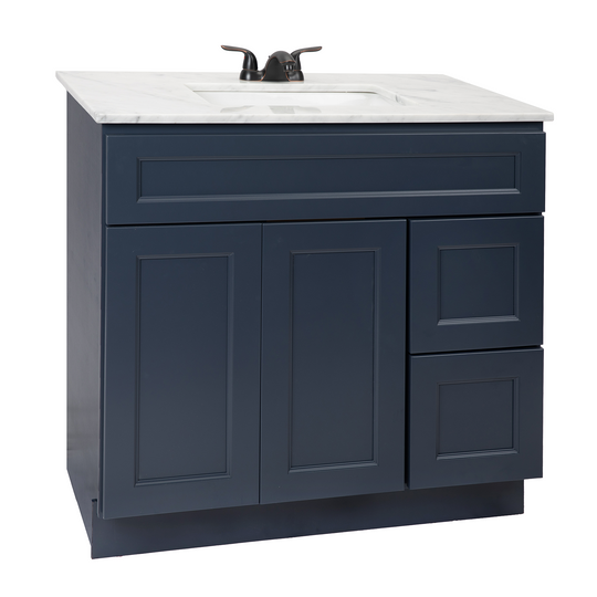 Pacific Blue Freestanding Bathroom Vanity Cabinet Without Top