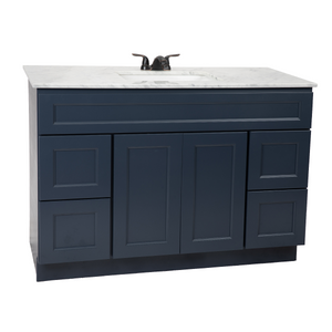Pacific Blue Freestanding Bathroom Vanity Cabinet Without Top