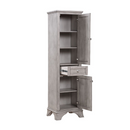 Load image into Gallery viewer, Linen Cabinet - Side Cabinet - 19 W x 15 D x 70&quot; H - Old Harbor Grey