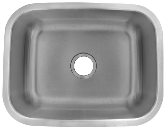 Undermount Sink - Single Compartment Sink - 23" H x 17-3/4" W x 9" D
