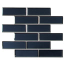 Load image into Gallery viewer, 12&quot; X 12&quot; Vague Beveled Blue Glass Subway Brick Mosaic Walls Tile (14.4SQ FT/CTN)
