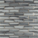 Load image into Gallery viewer, 12&quot; X 12&quot; Ombre Grigia Beveled Dark Gray Glass Subway Mosaic Wall Tile (9.6SQ FT/CTN)