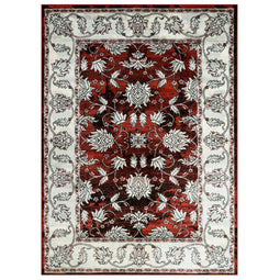 Sofia-482 Area Rugs Rectangle Scarlett Red 5-X-7