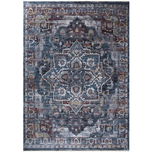 Ashton-570 Area Rugs Rectangle Teal 5-X-7