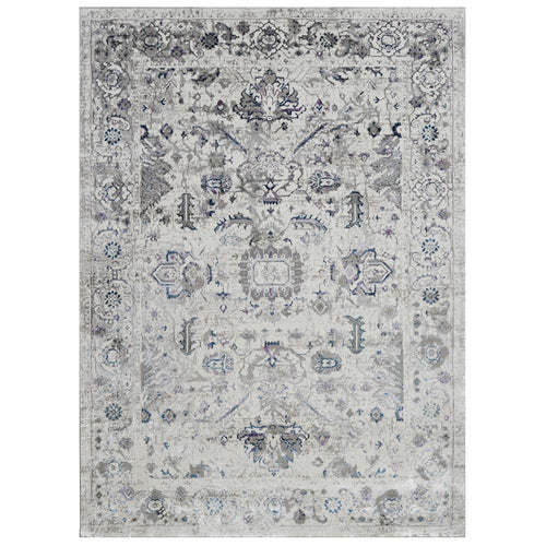 Talia-774 Area Rugs Rectangle Lavender Leaf 5-X-7