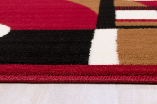 Moderno 14 Area Rugs Red 8-X-10