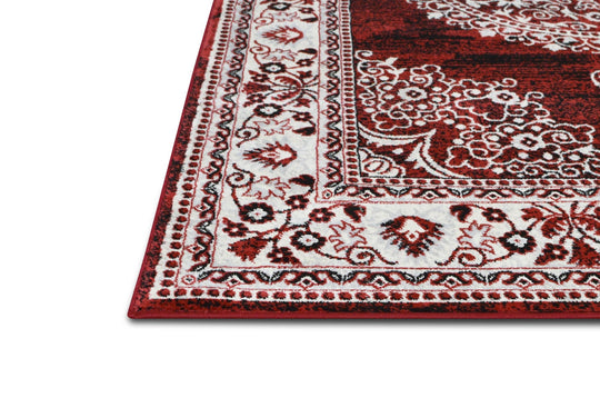 Sofia-476 Area Rugs Rectangle Scarlett Red 5-X-7