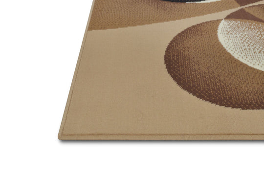 Contempo-45 Area Rugs Rectangle Latte 5-X-7