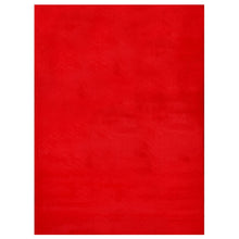 Load image into Gallery viewer, Rabbit Fur Area Rugs Red Rectangle 5-X-7