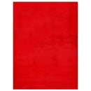 Load image into Gallery viewer, Rabbit Fur Area Rugs Red Rectangle 5-X-7