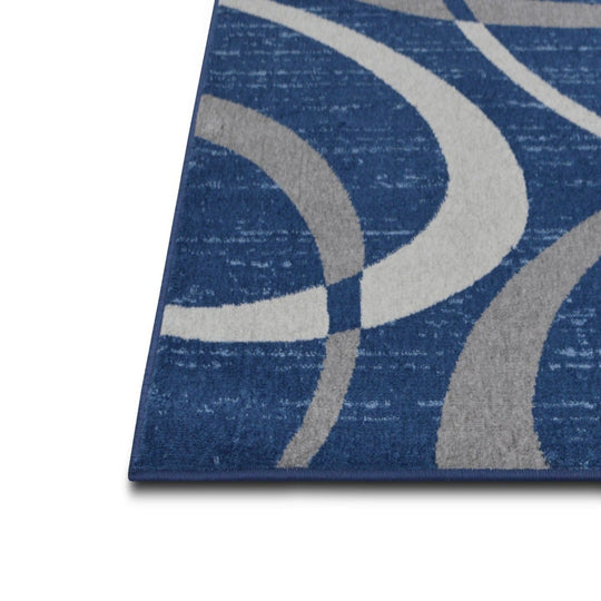 Sofia-484 Area Rugs Runner Space Blue 8-X-11