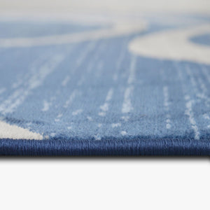 Sofia-484 Area Rugs Rectangle Space Blue 5-X-7