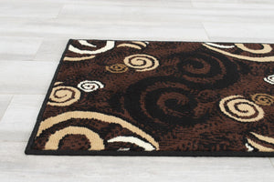 Moderno 21 Area Rugs Brown 8-X-10