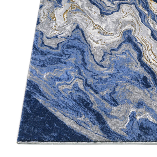 Regency-958 Area Rugs Rectangle Blue-Thunder 5-X-7