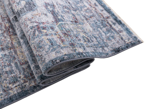 Ashton-570 Area Rugs Runner Teal 8-X-11