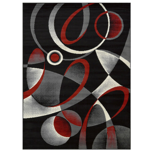 Contempo 45 Area Rugs Fireball Rectangle 5-X-7