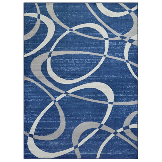 Sofia-484 Area Rugs Runner Space Blue 8-X-11
