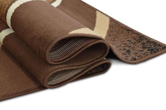 Contempo 42 Area Rugs Chocolate Rectangle 5-X-7