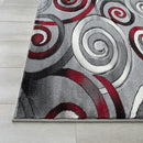 Load image into Gallery viewer, Davincii-414 Area Rugs Rectangle Red 5-X-7