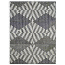 Linq-823 Area Rugs Rectangle Ivory 5-X-7