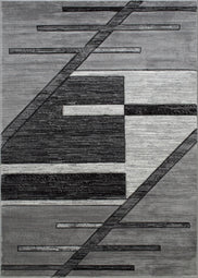 Davincii-411 Area Rugs Rectangle Gray 5-X-7