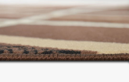 Contempo 42 Area Rugs Chocolate Rectangle 5-X-7