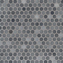 Load image into Gallery viewer, 12&quot; X 12&quot; Penny Round Grigio Mix Glossy Darkn Gray Porcelain Mosaic Sheet (14.4SQ FT/CTN)
