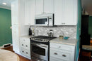 Load image into Gallery viewer, 12&quot; X 12&quot; Silver Canvas Interlocking Light Gray Backsplash Linear Mosaic Sheet (9.7SQ FT/CTN)