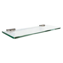 Floating Glass Shelves In Rectangular Shape - 5 In. X 15 In.