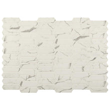Load image into Gallery viewer, 10&quot; X 15&quot; Statuario Celano White Picket Glass Subway Mosaic Wall Tile (14.55SQ FT/CTN)