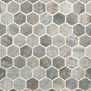 Load image into Gallery viewer, 2&quot; X 2&quot; Hexagon Stonella Light Gray Glass Mosaic Tile (14.7SQ FT/CTN)