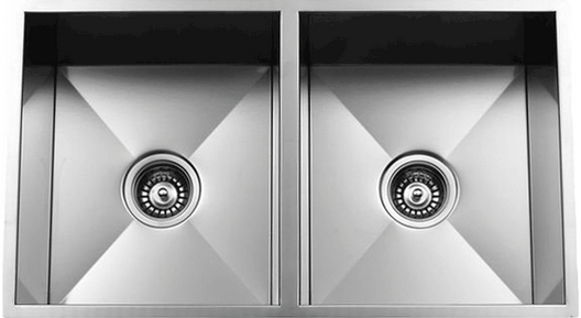 Rectangular Kitchen Sink - Double Bowl Kitchen Sink - 31-1/4” x 18-1/2” x 9”