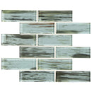 Load image into Gallery viewer, 2&quot; X 6&quot; Verde Green Glass Subway Mosaic Wall Tile (9.8SQ FT/CTN)