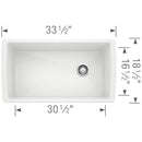 Load image into Gallery viewer, 33-1/2 inch Single Bowl Kitchen Sink - Undermount Kitchen Sink