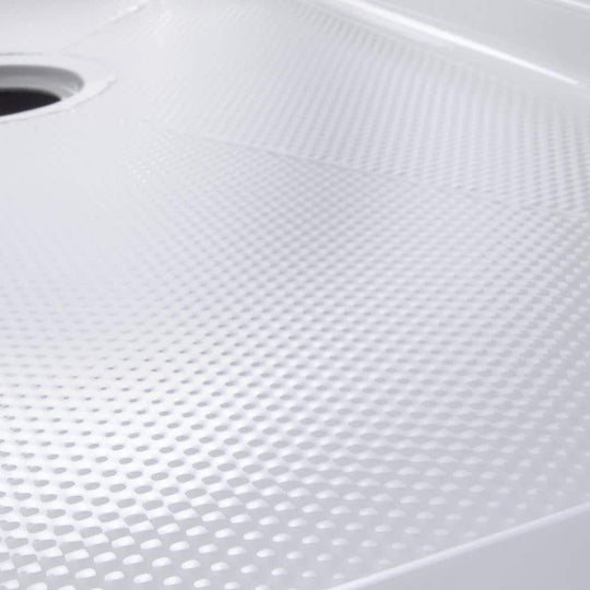 60" x 30" Rectangular Shower Base In White With Single Threshold